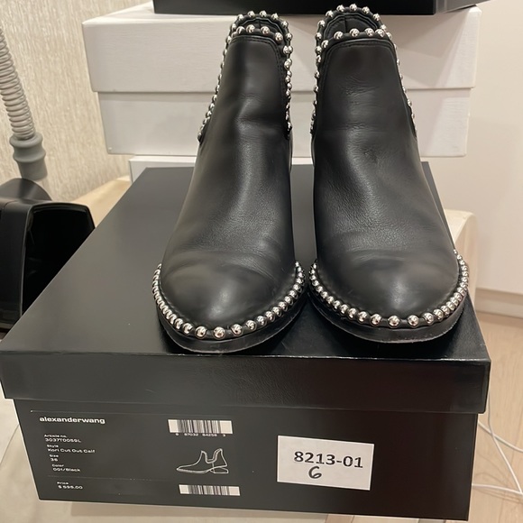 ALEXANDER WANG KORI CUT OUT CALF BOOTS - Picture 8 of 8